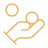 Hand holding coins icon representing home elevator financing options