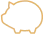 Piggy bank icon representing home elevator financing options